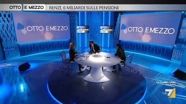 Brunetta su La7: la Meli gli dà del “buffone” con “problemi psicologici” a L’Aria che tira, poi lite con Gruber a Otto e mezzo