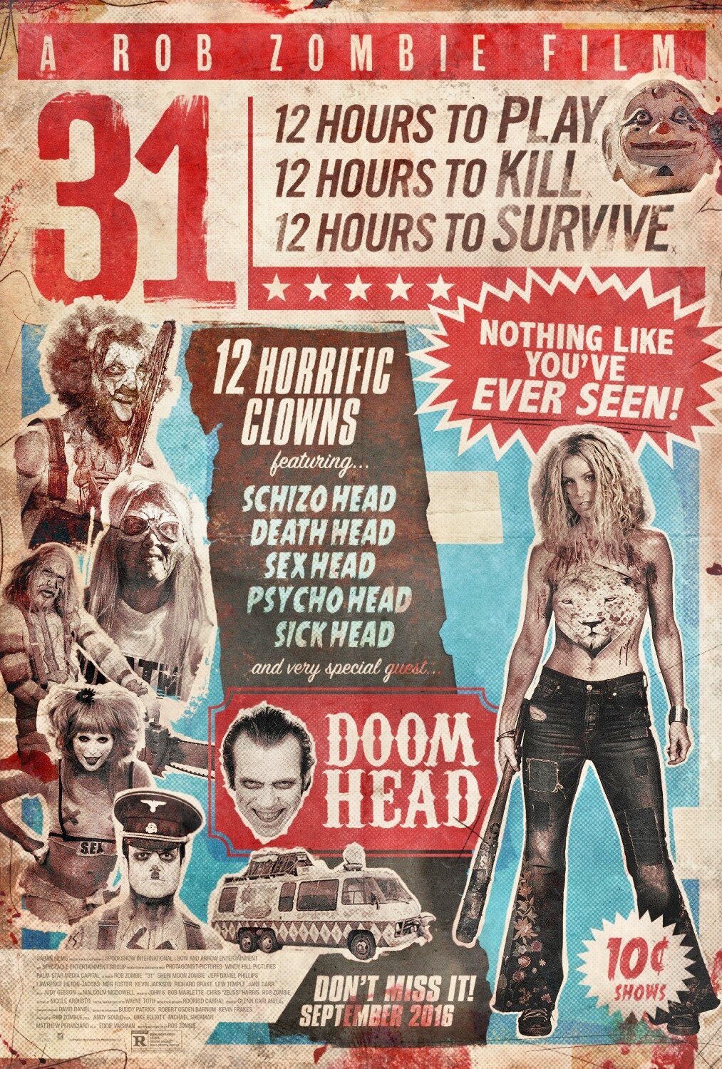 31: nuove locandine del film horror di Rob Zombie