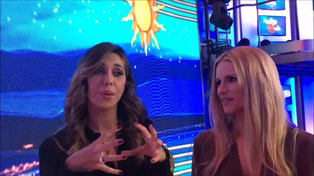 Belen Rodriguez e Michelle Hunziker a Blogo