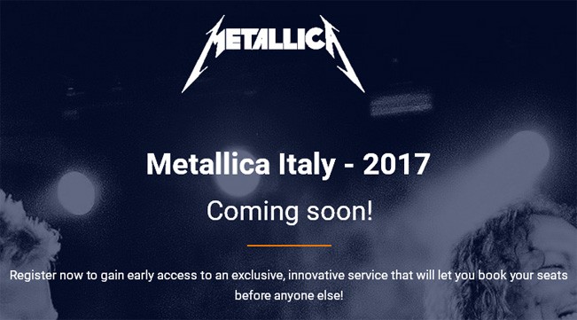 Metallica in Italia nel 2017? Probabilmente sì, ma intanto attenzione allo spam!