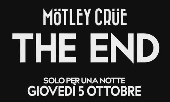 Motley Crue: The End, al cinema il 5 Ottobre l’ultimo concerto della band