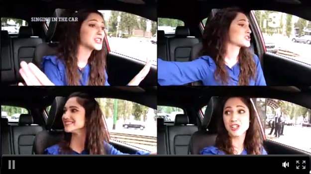 Singing in the car, la Comello non guida la macchina ma il futuro della tv digitale