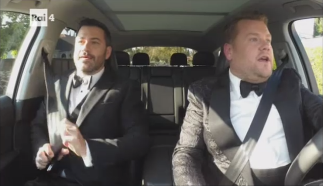 Emmy Awards 2016, la clip d’apertura “a quattro ruote” ed il monologo di Jimmy Kimmel (Video)