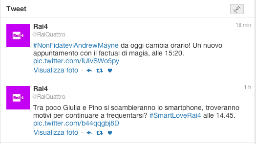 Rai4 rimette mano al nuovo palinsesto: Smartlove alle 14.45, Generation Gap alle 16.10