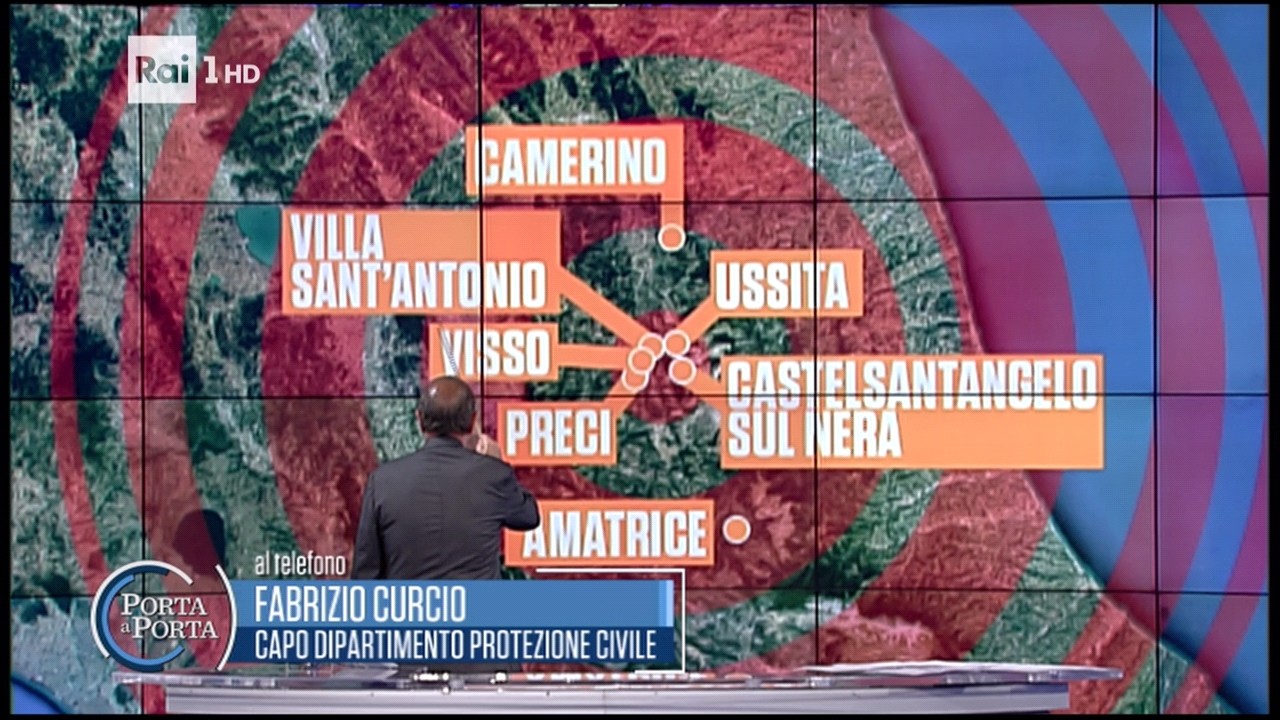 Terremoto 26 ottobre 2016, aggiornamenti e scosse in diretta tv:  Porta a Porta, Matrix, Chi l’ha visto?, La Gabbia