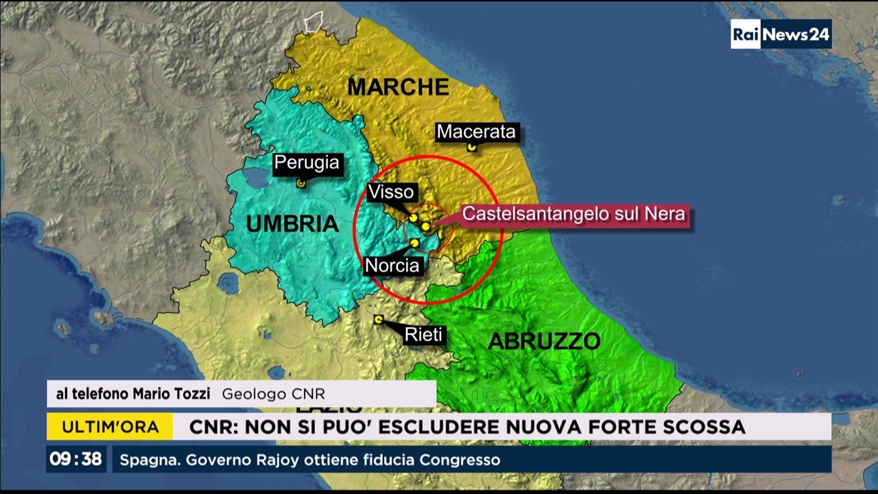 Terremoto 30 ottobre 2016 | Copertura tv