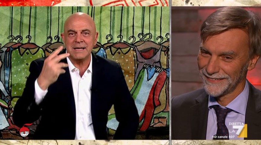 Maurizio Crozza a DiMartedì del 4 ottobre 2016 (VIDEO)