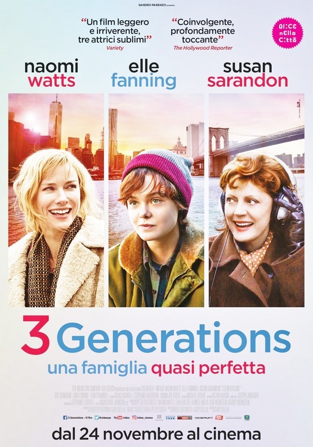 3 Generations: foto e locandina italiana di “About Ray”