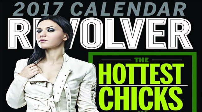 Hottest Chicks In Hard Rock, Calendario 2017: Cristina Scabbia in copertina