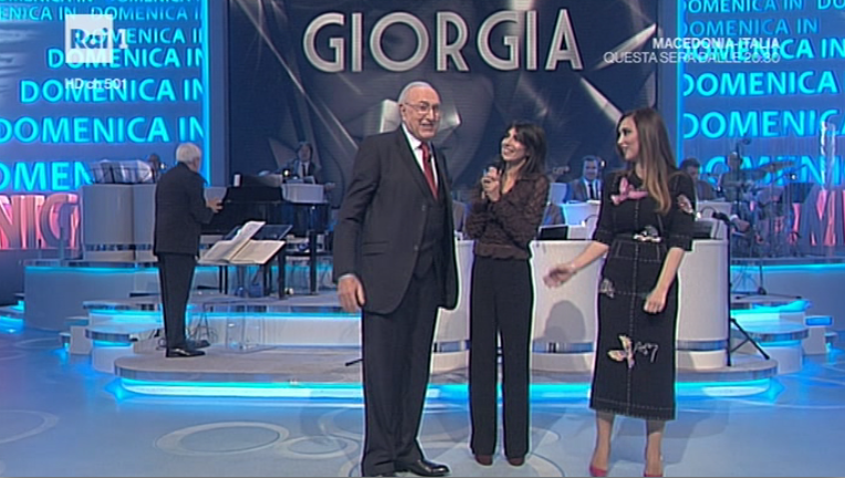 Giorgia presenta Oronero a Domenica in (foto)