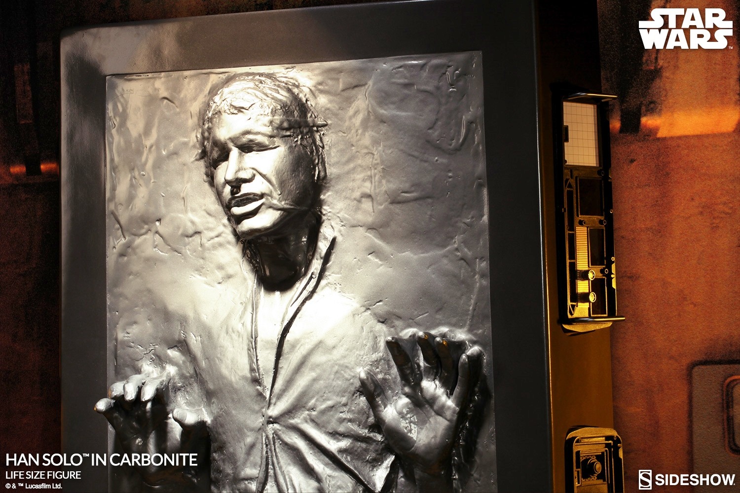Star Wars: nuova replica “life size”  di Han Solo nella carbonite