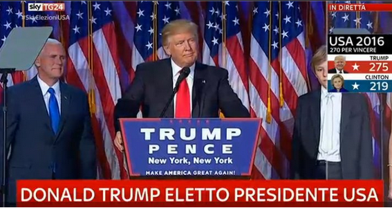Donald Trump Presidente degli Usa: le reazioni dei cantanti italiani e stranieri