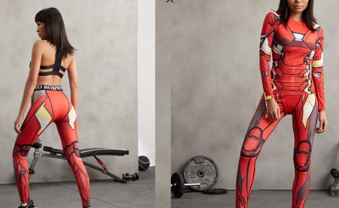 I leggings dei Super-Eroi: da Iron-Man a Harley Quinn