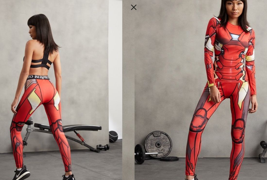 I leggings dei Super-Eroi: da Iron-Man a Harley Quinn