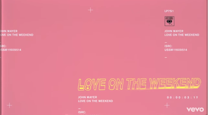 John Mayer, Love on the weekend: testo, traduzione e audio