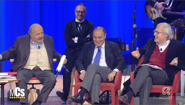 Maurizio Costanzo Sbocca: “Quando arriva Sgarbi piovono caxxi”