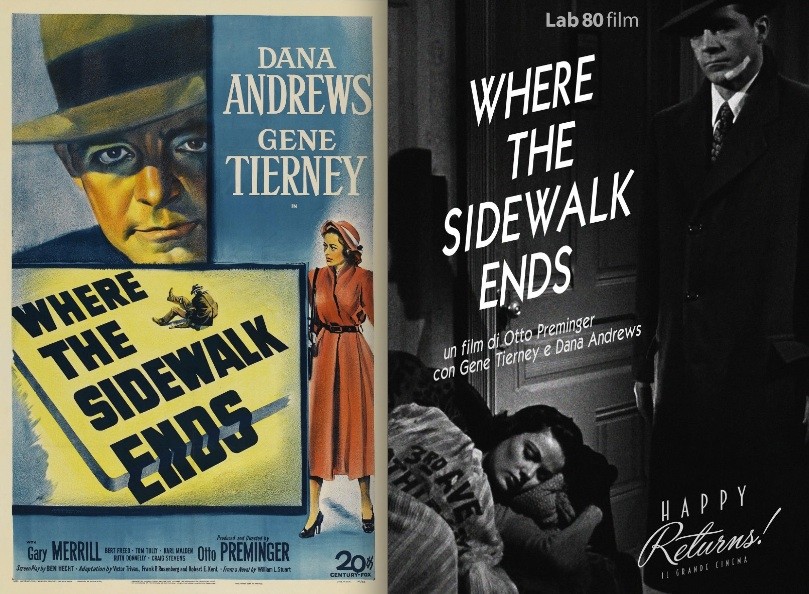 Where the Sidewalk Ends (Otto Preminger) poster