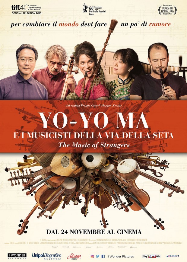 Yo-Yo Ma e i musicisti della via della seta: foto e poster italiano del documentario musicale