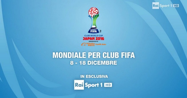Mondiale per club 2016, partite in diretta su RaiSport