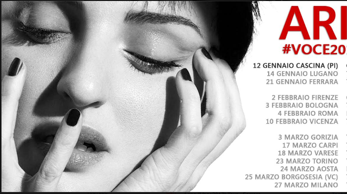 Arisa, Voce Tour: tutti i concerti e le date