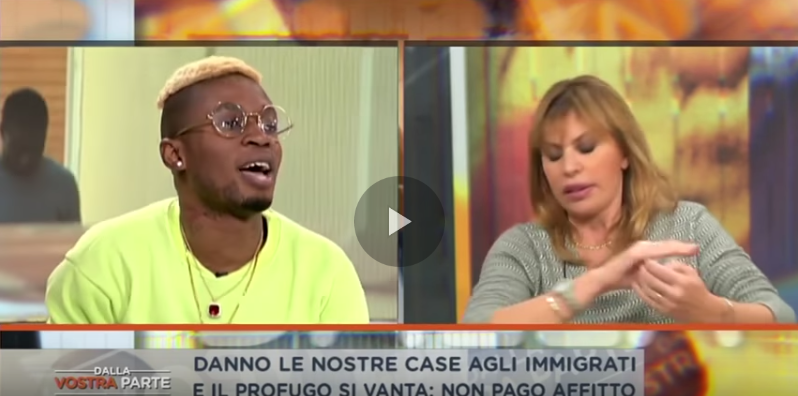 Dalla Vostra Parte, Alessandra Mussolini contro BelloFigo: il video