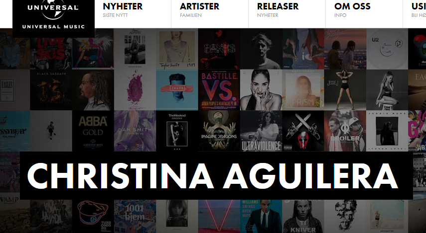 Christina Aguilera lascia la RCA Records e firma con la Universal Music