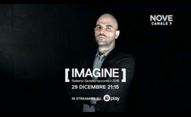 Imagine, Roberto Saviano racconta il 2016 su Nove il 29 dicembre: gli ospiti