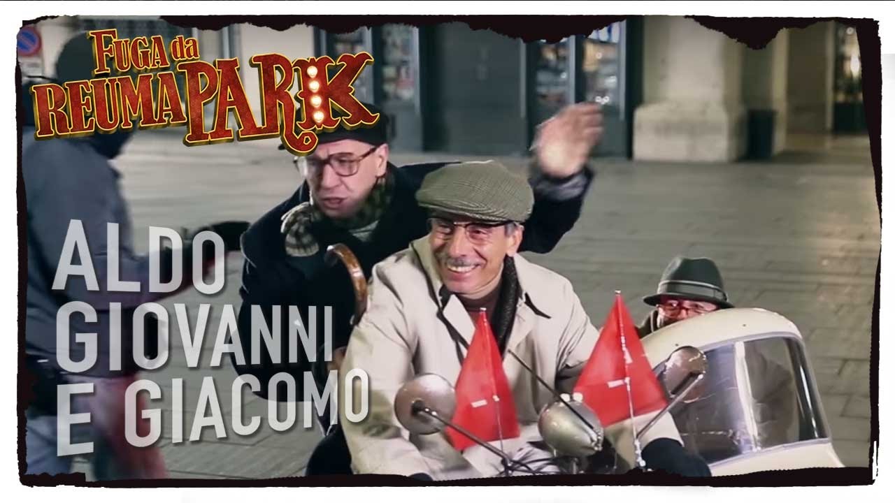 Fuga da Reuma Park – Backstage | In Sidecar | Aldo Giovanni e Giacomo