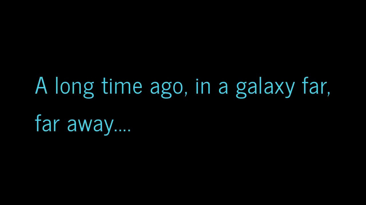 Rogue One Opening Crawl