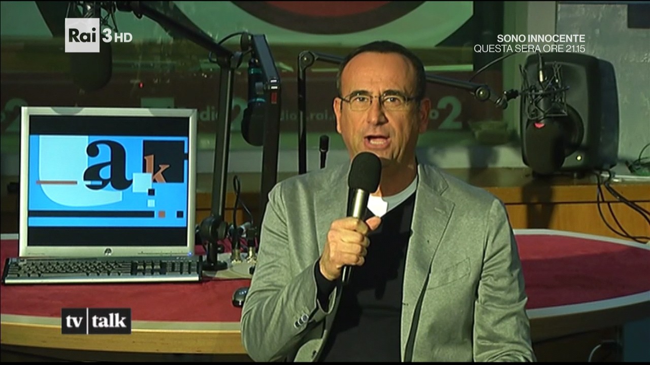 Carlo Conti a Tv Talk risponde a Blogo: “Ogni Sanremo è un figlio. Eredi? Bravi Cattelan, Russo, Alvin…”