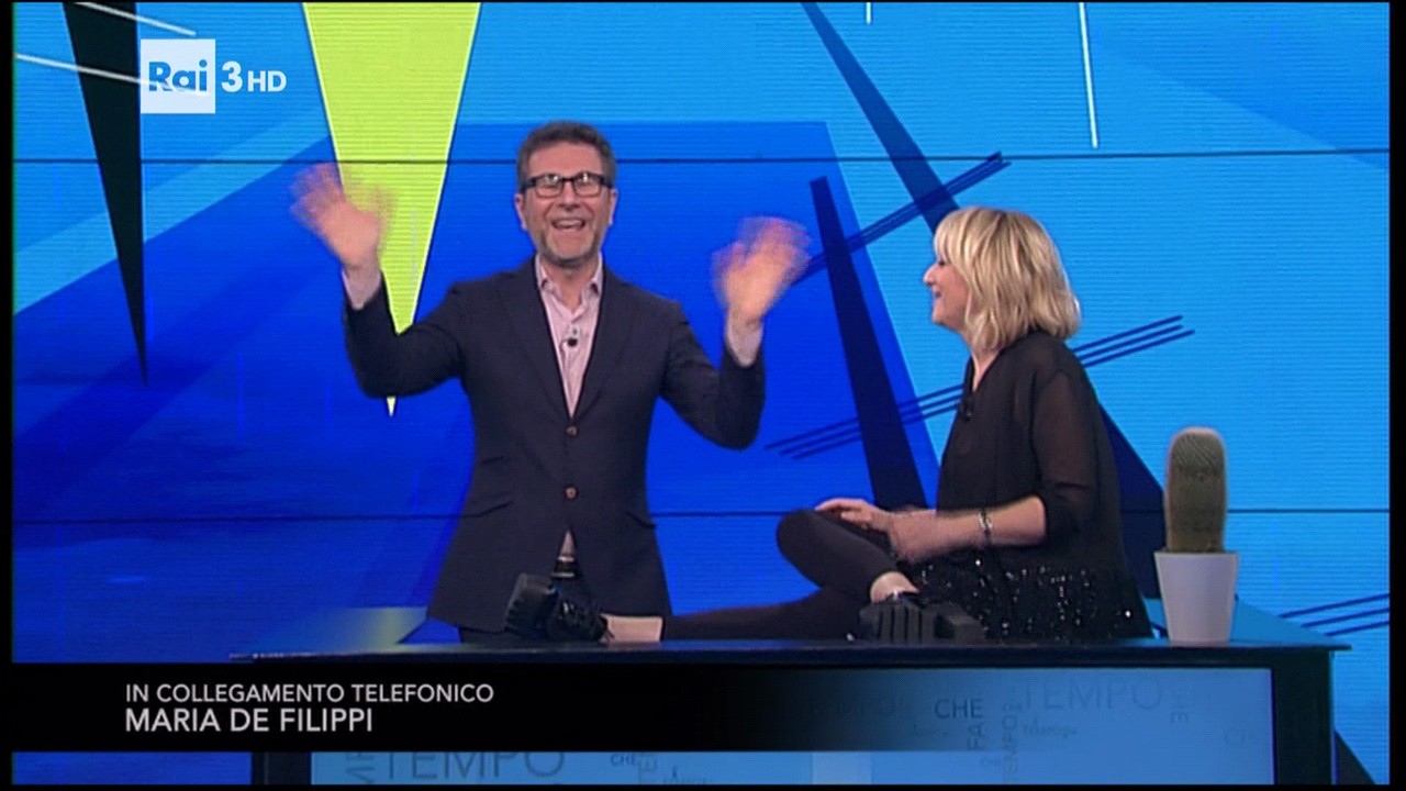 Che Tempo Che Fa, Maria De Filippi al telefono con Fazio e Littizzetto: RaiSet rules
