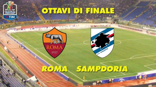 Coppa Italia in tv: Roma-Sampdoria in diretta su Rai3