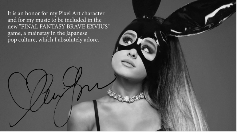 Final Fantasy Bave Exvius, Ariana Grande – Touch It: la cantante personaggio del videogioco [remix canzone]