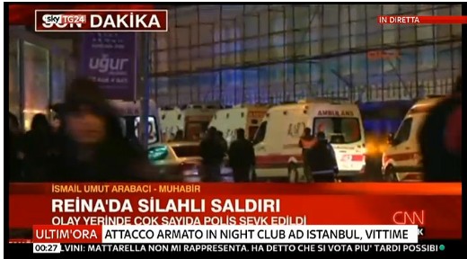 Attentato Istanbul, cambiano i palinsesti: variazioni 1 gennaio 2017