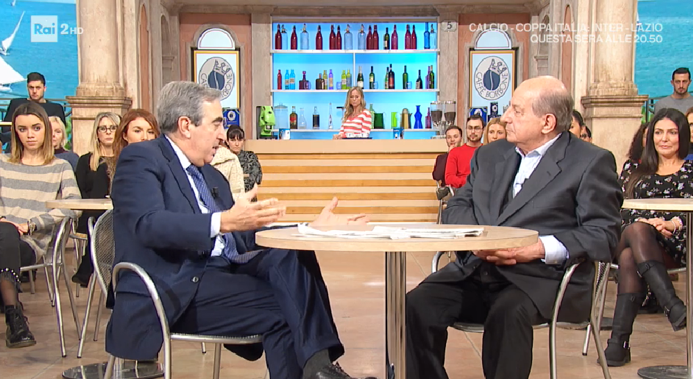 Gasparri chiede il diritto di replica (e va a I Fatti Vostri) per rispondere a una vecchia battuta di Grillo