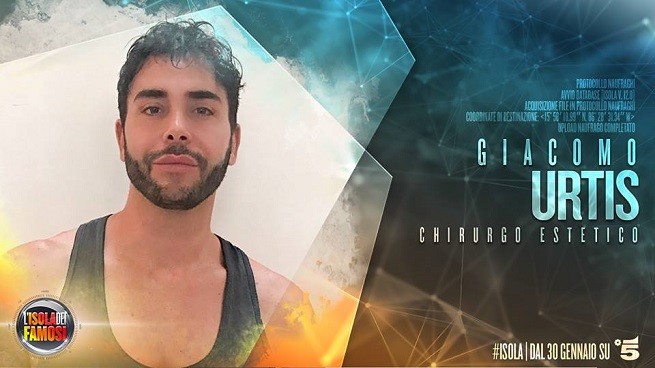L’isola dei famosi 2017, Giacomo Urtis concorrente