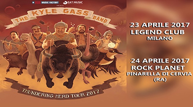 Kyle Gass Band in concerto a Milano e Pinarella in Aprile: tutti i dettagli