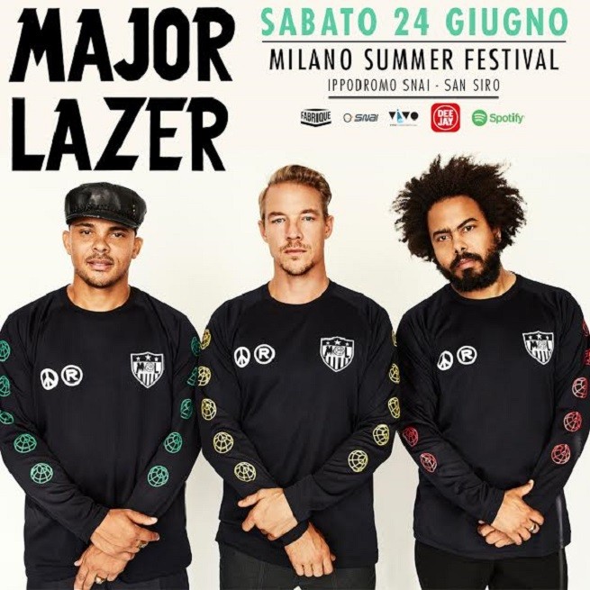 Major Lazer in concerto a Milano il 24 giugno 2017: info e prezzo biglietti