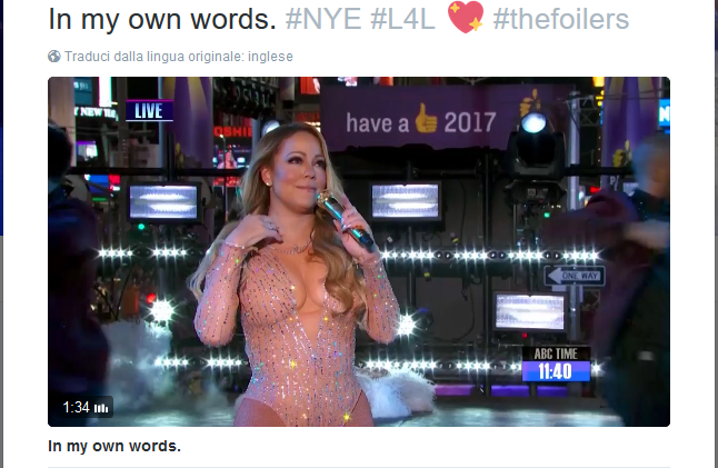Mariah Carey, Capodanno 2017: “Un’occasione per umiliarmi”. E annuncia una pausa