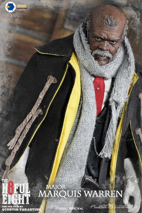 The Hateful Eight: nuova action figure  Magg. Marquis Warren / Samuel L. Jackson