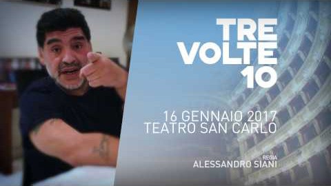 Tre volte 10, lo show di Siani con Maradona in onda su Nove
