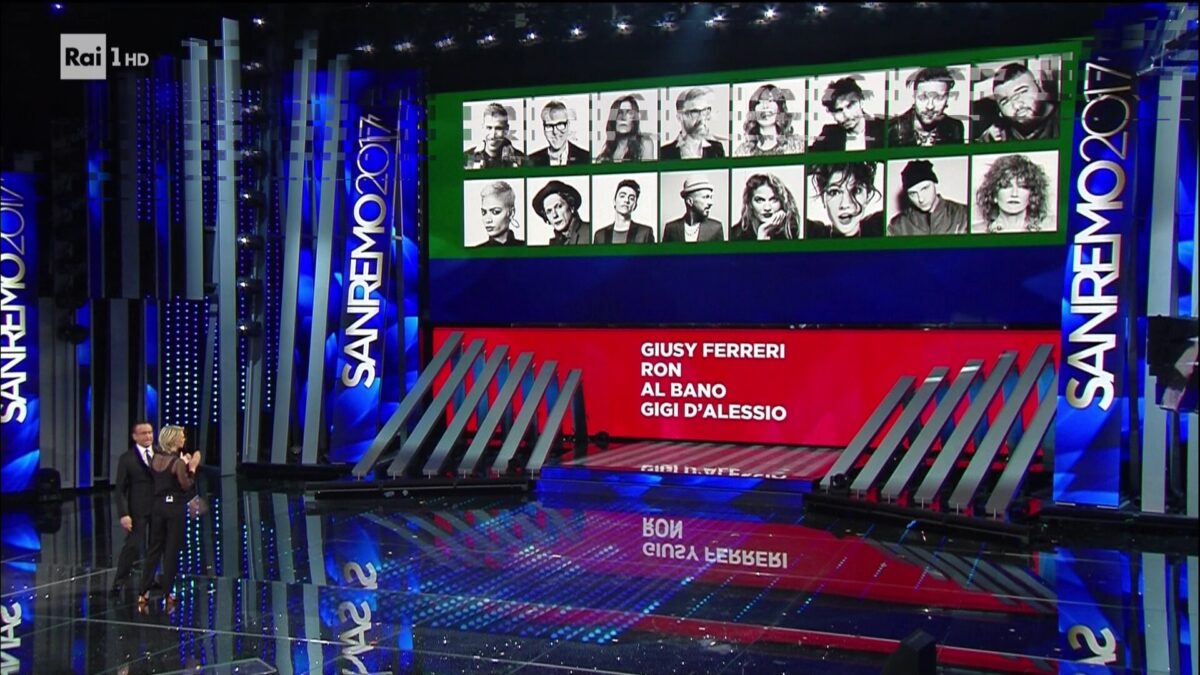 Sanremo 2017: eliminati Gigi D’Alessio, Ron, Al Bano, Giusy Ferreri alla quarta serata