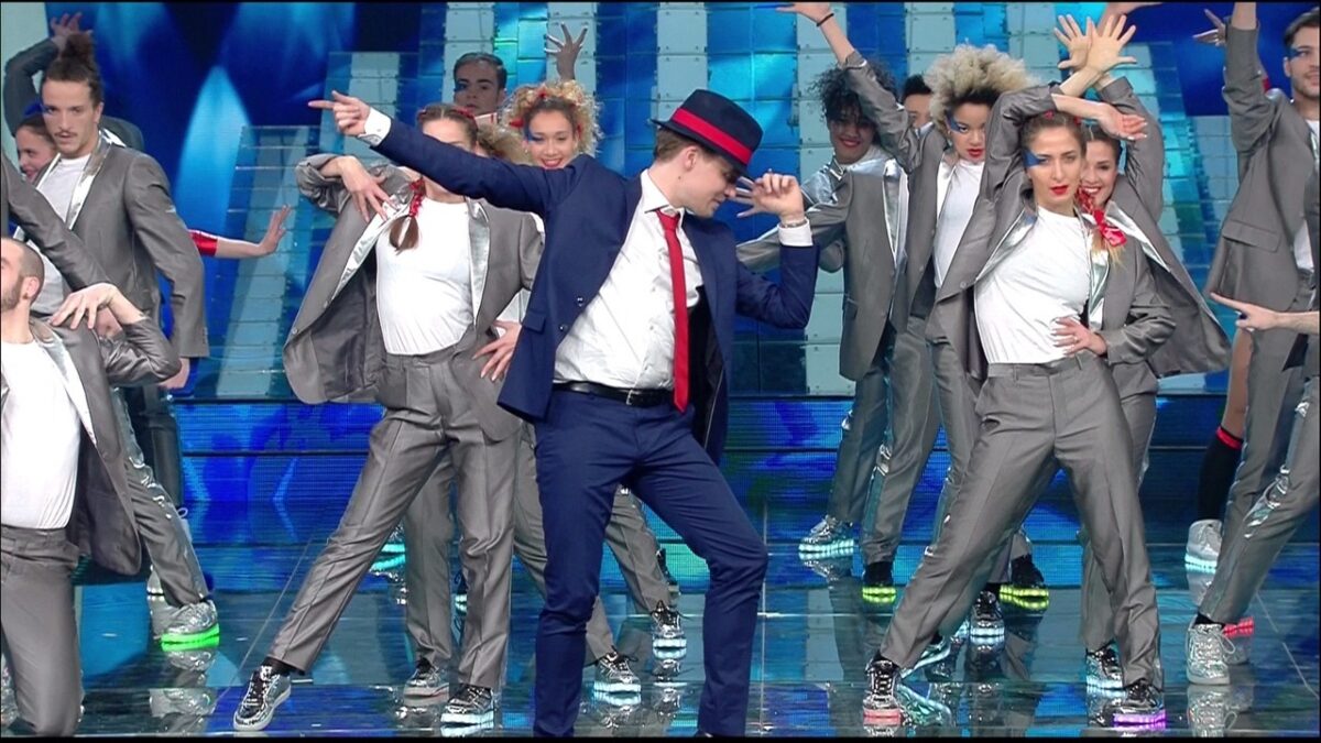 Sanremo 2017, sponsor show con Mina e Just Some Motion (Sven Otten)