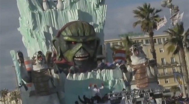 Carnevale di Viareggio 2017: il carro Anima Bianca è un omaggio agli Iron Maiden?