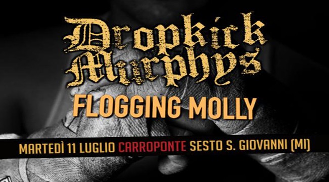 Dropkick Murphys e Flogging Molly: concerto al Carroponte a Luglio, tutte le informazioni