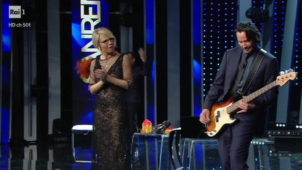 Keanu Reeves a Sanremo 2017 (VIDEO)