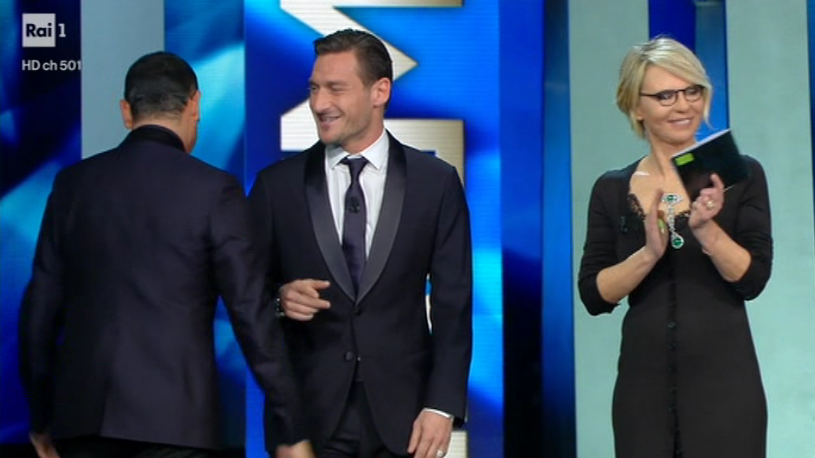 Francesco Totti al Festival di Sanremo 2017 (foto)