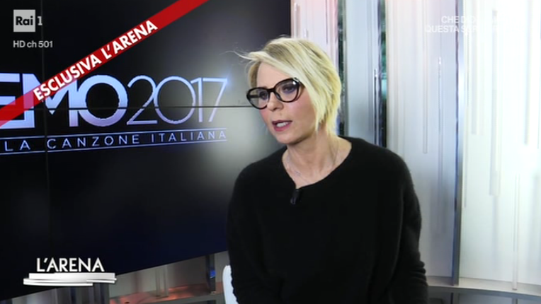 L’Arena, Maria De Filippi in esclusiva con Giletti e Signorini (foto)