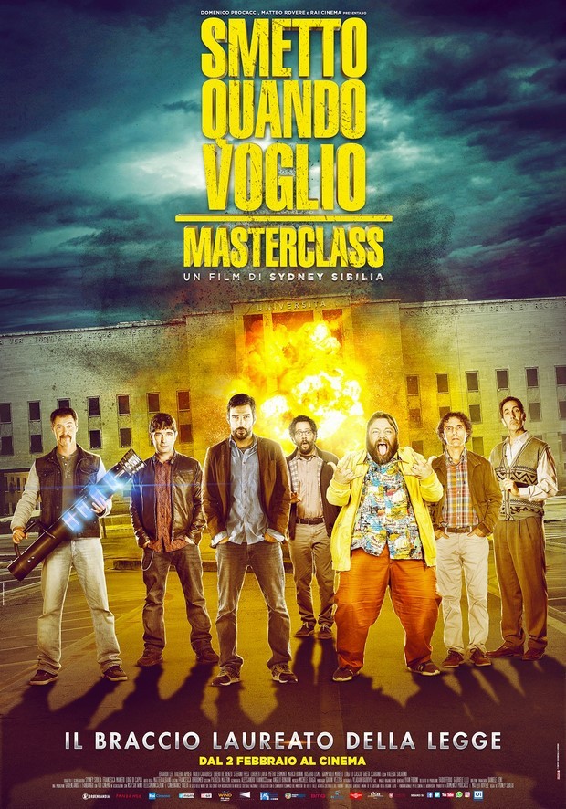 Smetto Quando Voglio Masterclass: nuova locandina e 4 cover del fumetto