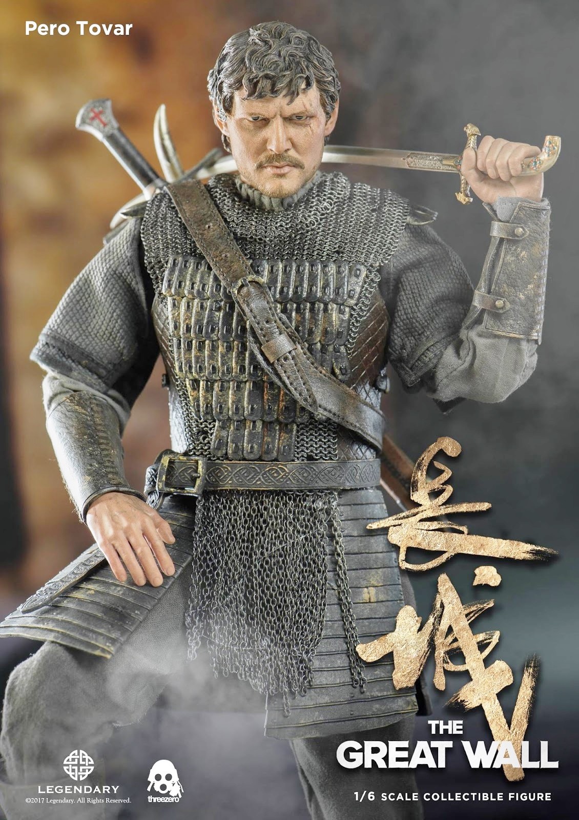 The Great Wall: Action figure di Pero Tovar / Pedro Pascal